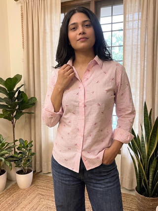 Bow Stripe Shirt
