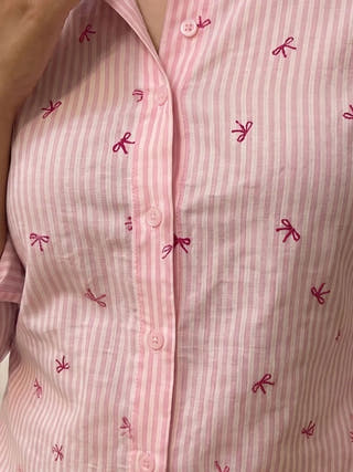 Bow Stripe Shirt