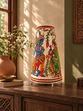 Radha Krishan Tholu Table Lamp