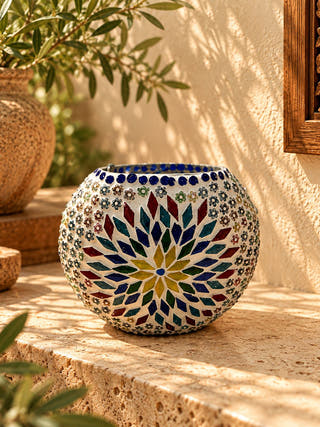 Kiran Mosaic Glass Lamp