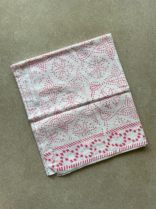 Mosaic Pink Mul Cotton Saree