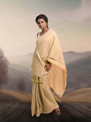 Chandni Raagvory Handloom Cotton Brocade Saree