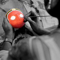 Cheriyal Mask Painting