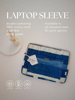 Laptop Sleeve Greenchevron 14"