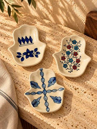Hamsa Blue Pottery Multi-Purpose Small Plate