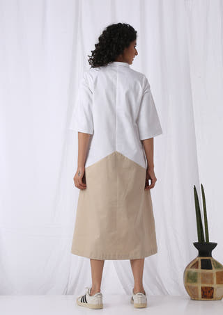 Draped Panel  Dress