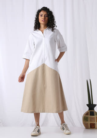 Draped Panel  Dress