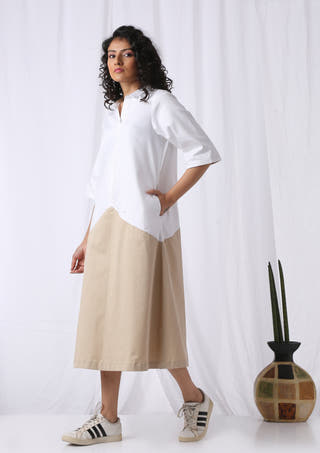Draped Panel  Dress