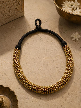 Arohi Dokra Choker Necklace
