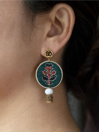 Mehak Upcycled Handmade Textile Earring