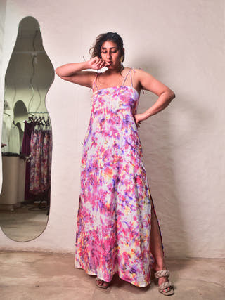Sway Tie Dress Purple