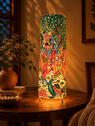 Radha Krishna Leela Lamp