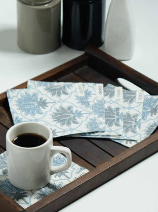 Coaster Set Of 6 - Blue Lotus