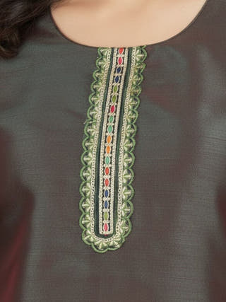 Kiran Mocha Shine Kurti