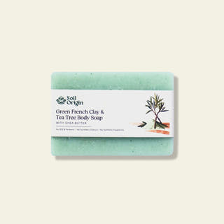 Green French Clay & Tea Tree Body Soap With Shea Butter