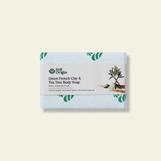 Green French Clay & Tea Tree Body Soap With Shea Butter