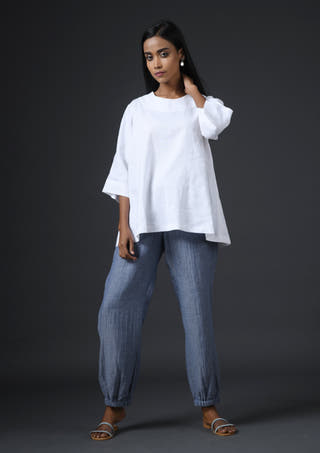 Half Sleeve Top White