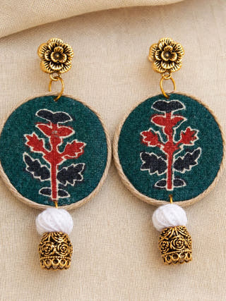 Mehak Upcycled Handmade Textile Earring