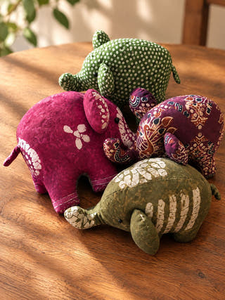 Hand Embroidered Cuddle Elee