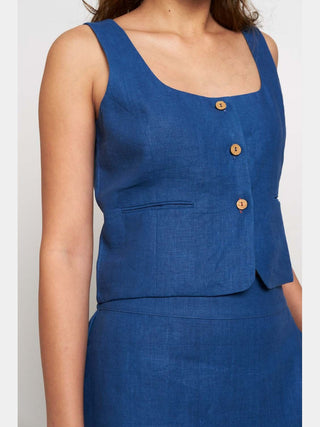 Ikigai Indigo Vest Something Sustainable