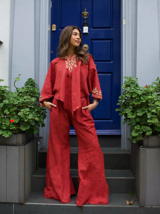 Red Cherry Co-Ord Set