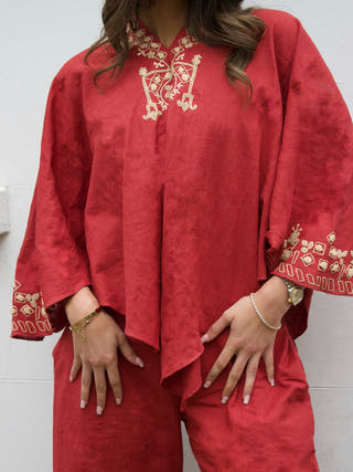 Red Cherry Co-Ord Set