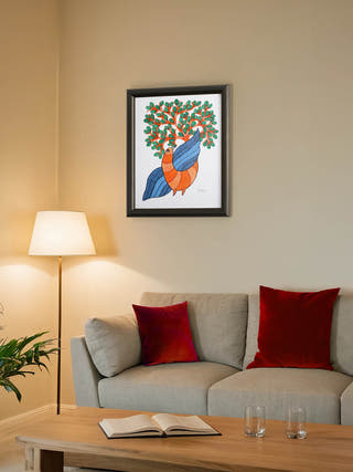 Bird of Harmony Under the Tree