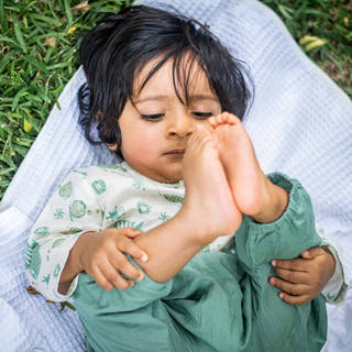 Unisex Organic Fish Print Kurta And Pants Mint