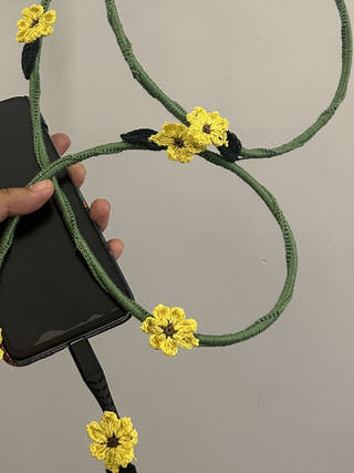 Sunflower Crochet Charging Cord C-C Cable