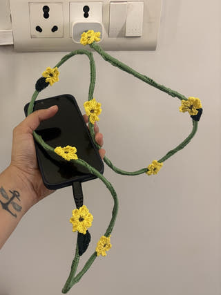 Sunflower Crochet Charging Cord C-Lightening Cable