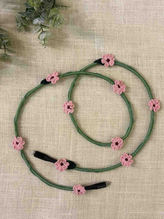 Pink Daisy Crochet Charging Cord C-Lightening Cable