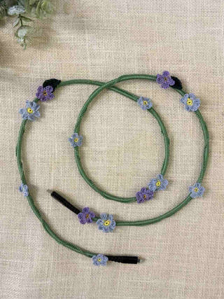 Blue Daisy Crochet Charging Cord C-Lightening Cable