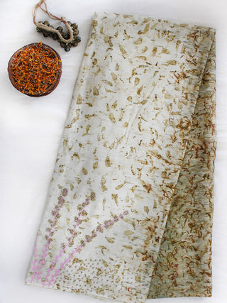 Saraswati Khadi Tussar Cotton Saree BAGEEYA