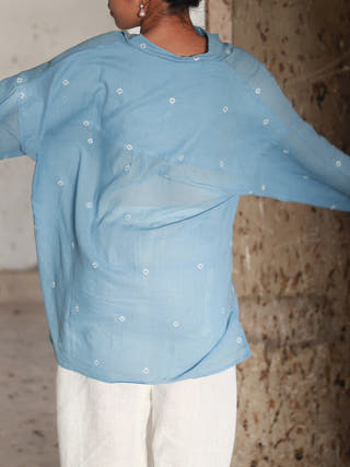 Light Indigo Core Shirt Blue with N.