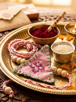 Pyaar Ki Dor Textile Handmade Rakhi