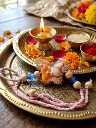 Preet Dhaga Textile Handmade Rakhi | Set of 2