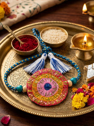 Saanjh Textile Handmade Rakhi