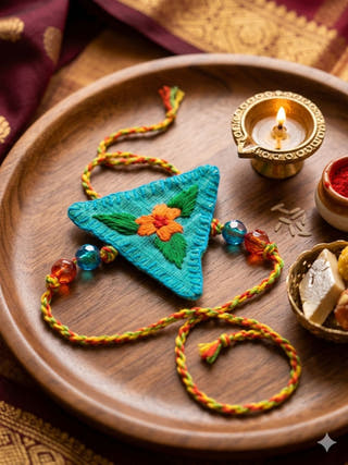 Phool Handmade Textile Rakhi
