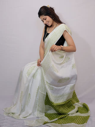 Haritima Print Modal Silk Saree