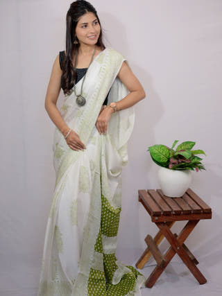 Haritima Print Modal Silk Saree