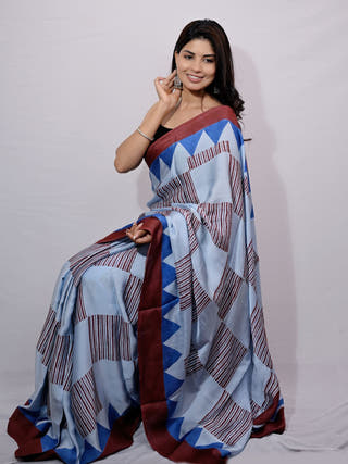 Jyamiti Print Modal Silk Saree