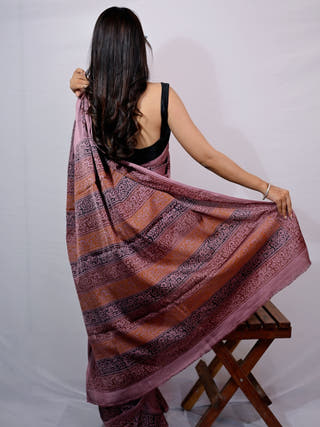 Bird Paradise Modal Silk Saree