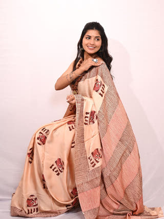 Gajdevika Modal Silk Saree