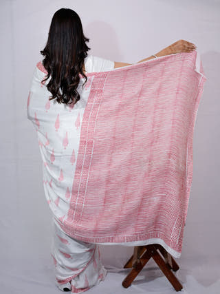 Red Pine Modal Silk Saree
