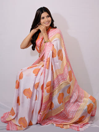 Panchtatva Modal Silk Saree