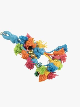 Personal AccessoriesMulticolor Patwa Thread Tassel Keychain with BeadsKaladoraFlourish Planet