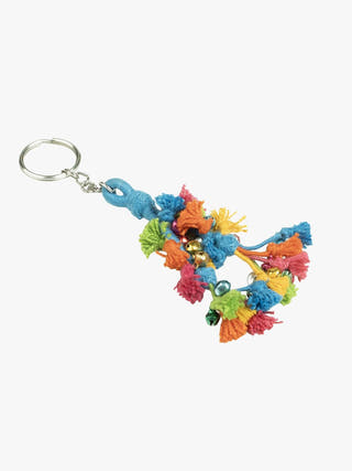 Personal AccessoriesMulticolor Patwa Thread Tassel Keychain with BeadsKaladoraFlourish Planet