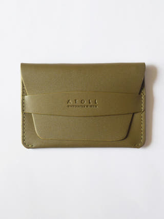 Greece Olive Flap Wallet
