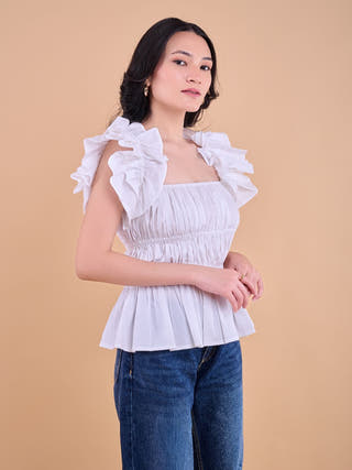 Malla Top | White