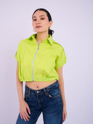 Daphnie Top | Lime Green